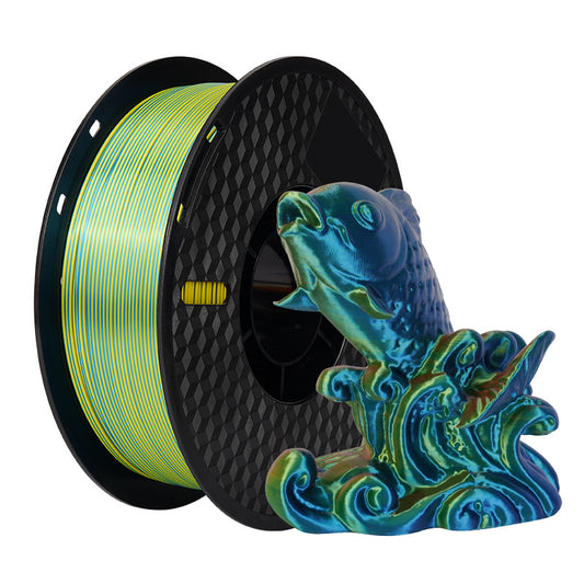 Tomtrove 3D Printer Filament 1.75mm, No-Tangling Smooth Printing Without Clogging No Warping, Fit Most 3D Printers, 1kg Spool, Dimensional Accuracy +/- 0.02mm, Red-Yellow-Blue